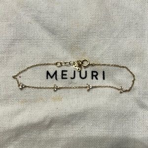 Mejuri Solid Gold Topaz Bracelet